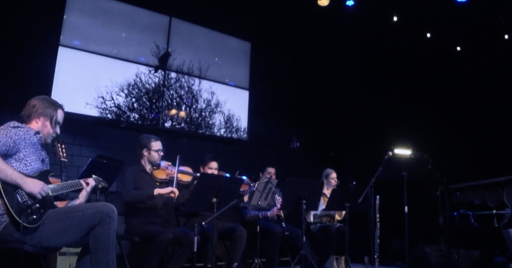 Image of Nebula Ensemble performing "Ominous Presence"